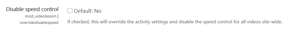Admin sitewide disable playback speed